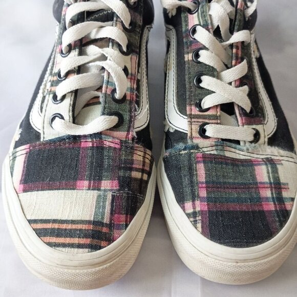 Vans Old Skool Floral Lace Patchwork Sneakers Men 5.5 Women 7 Unisex Shoes - Picture 8 of 11